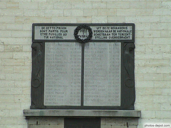 De cette prison sont partis pour être fusillés au tir national