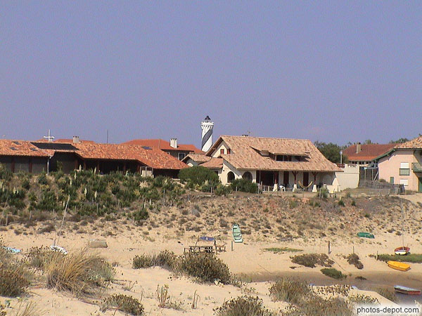 photo de maisons sur la plage