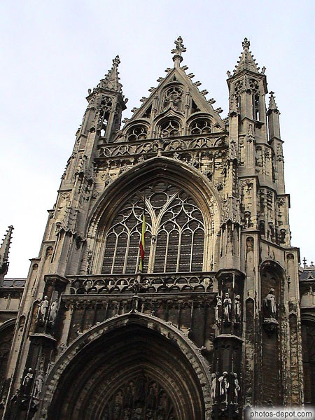 Facade notre Dame du grand Sablon