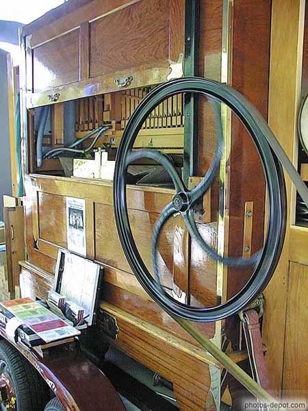 photo de roue de l'orgue de Barbarie