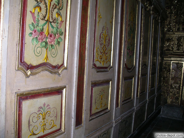 photo de Boiseries peintes chapelle église St Jacques