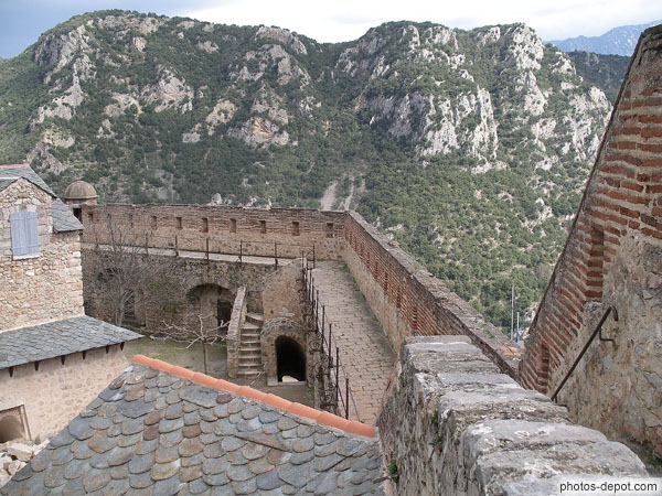 Chemin de ronde du fort Liberia
