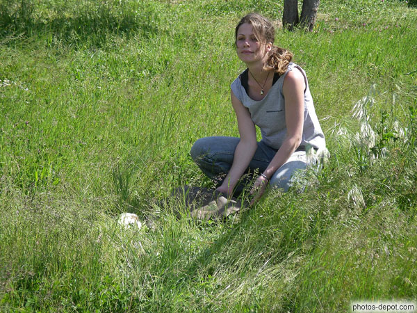 photo de femme aux tortues