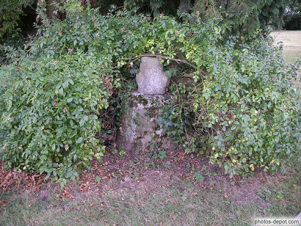 Croix de Lucile, soeur de Chateaubriand, parc du chateau des comtes de Chateaubriand