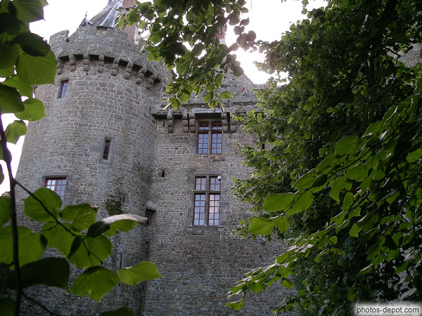 photo de facade sud-est, chateau Chateaubriand