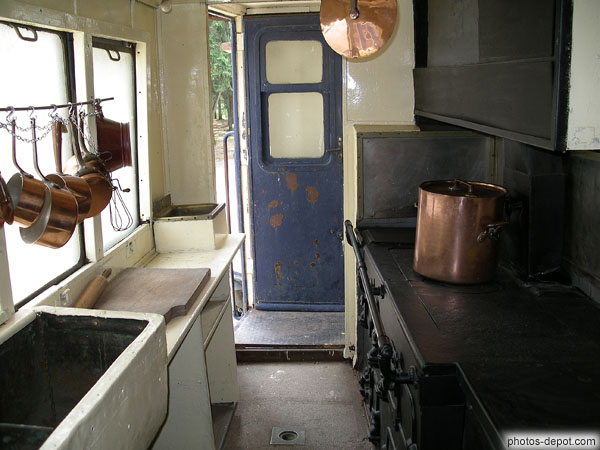 photo de cuisines du wagon Orient Express