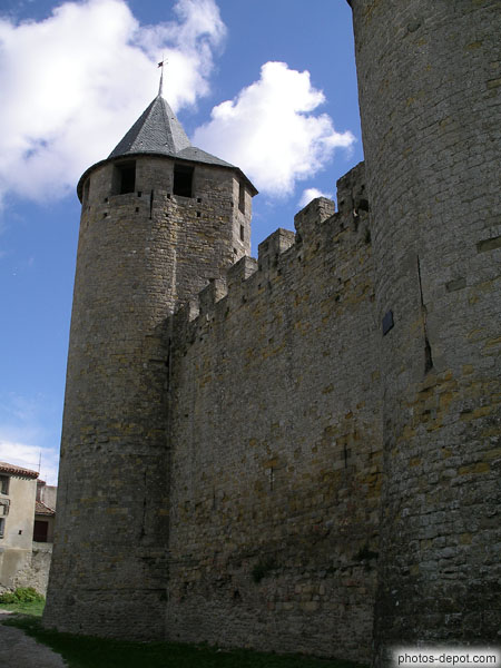 photo de donjon du chateau médiéval