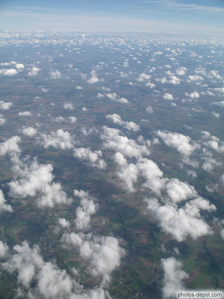 photo de nuages comme du coton