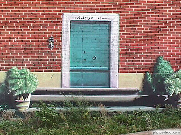 Porte en trompe l'oeil Canada, Quebec, Photo 1998