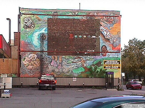 photo de mur peint sur parking