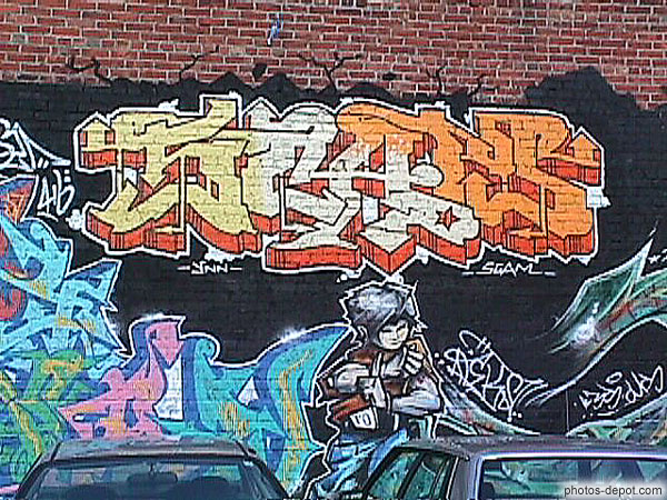 Qui sait lire l'écriture tag ? Canada, Quebec, Photo 1998