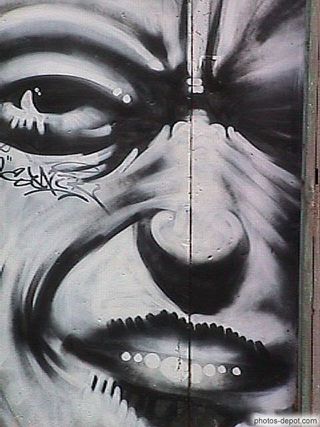 Visage d'homme expressif