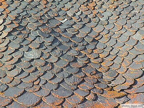 Vieilles tuiles plates France, Photo 1998
