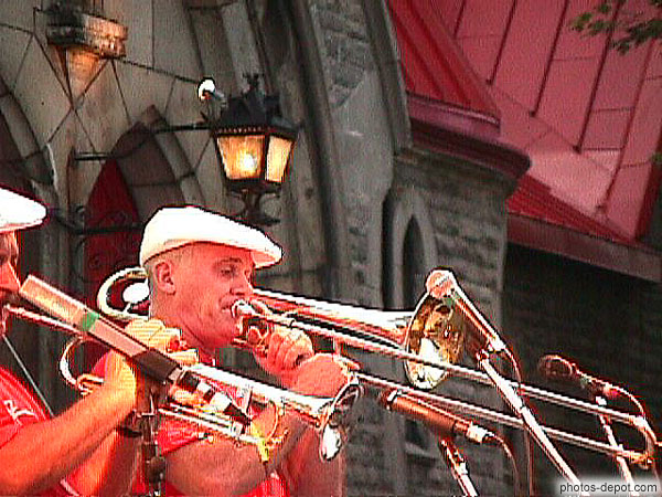 photo de musiciens trombone