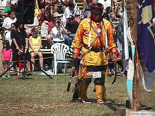 photo de costume Amérindien jaune