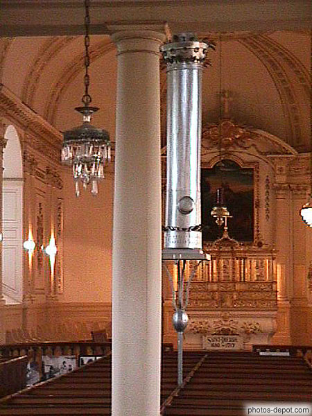photo de nef de l'église et chauffage central