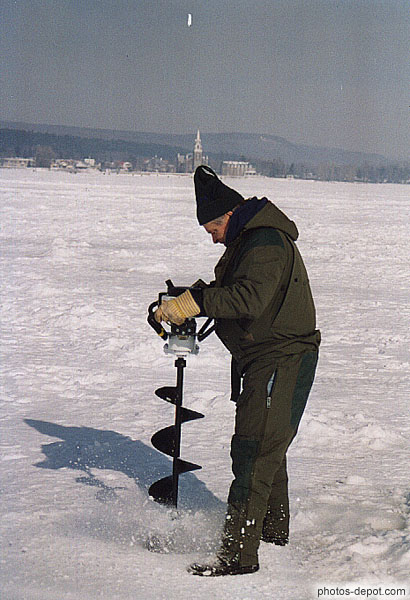photo de Pêche sur glace sur le lac d'Oka