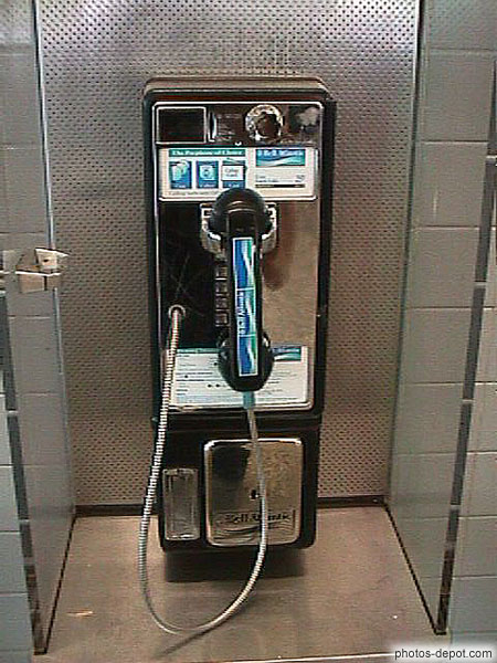 photo de téléphone public