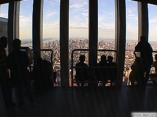 Manhattan vu depuis le world trade center USA, New York, Photo 1998