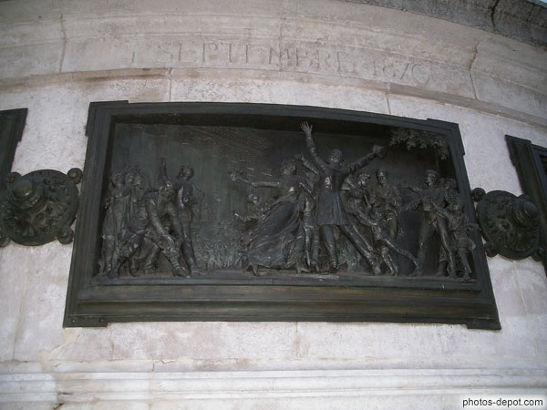 photo de place de la République 4 septembre 1870