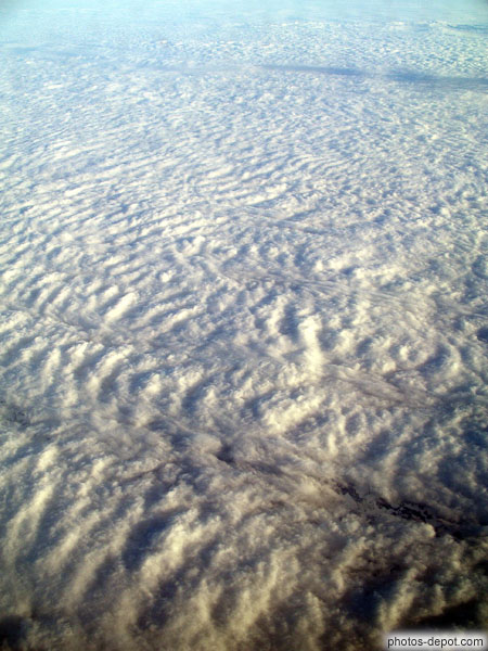 photo de nuages vus du dessus