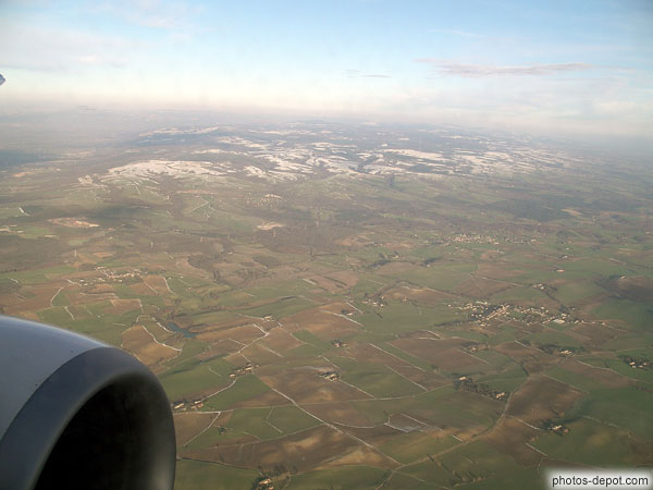 photo de plateau vu d'avion