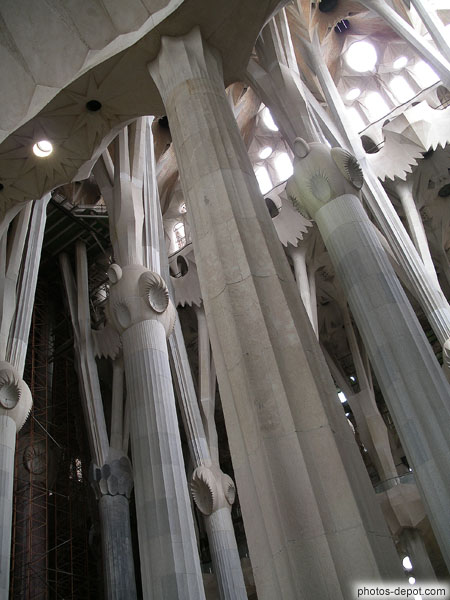 photo de colonnes intérieures