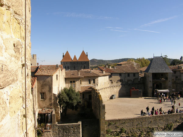 photo de Ville de carcassonne vue du chateau