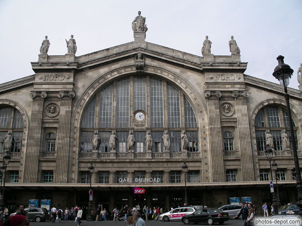 photo de Facade de la Gare du Nord
