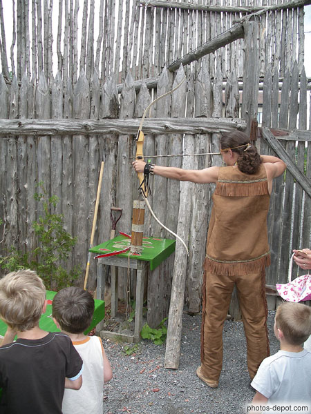 photo de Tir à l'arc chez les indiens
