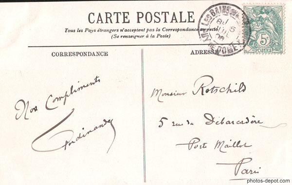 photo d'Auvergne Puy de Dôme 1906