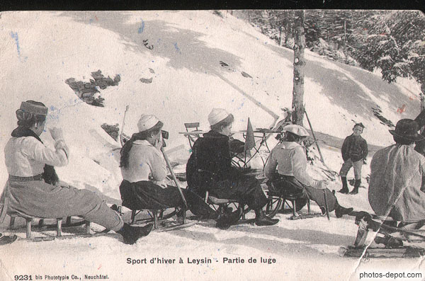 photo de Sport d'hiver à Leysin - partie de luge 190?
