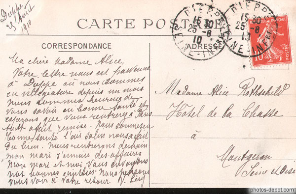 photo de Tréport terrasse 1910