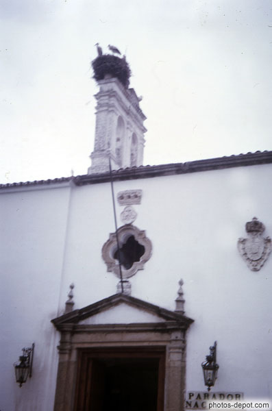 photo de Cigogne et son nid sur parador nacional