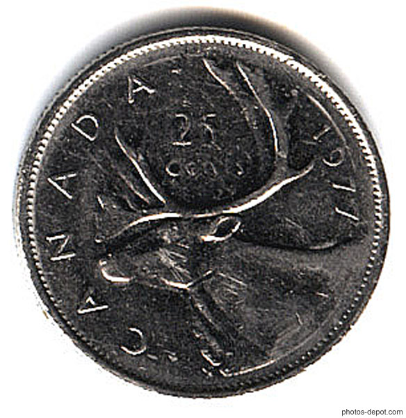 photo de piece de 25 cents canadiens