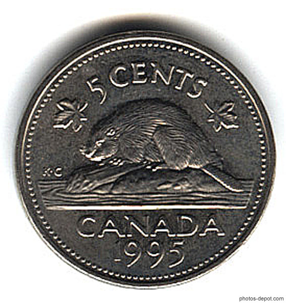 photo de piece de 5 cents canadiens