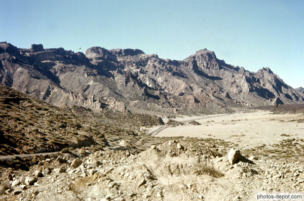 photo de route dans le désert