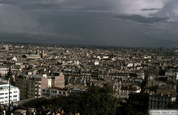 photo de La ville de Paris vue de la butte MontMartre