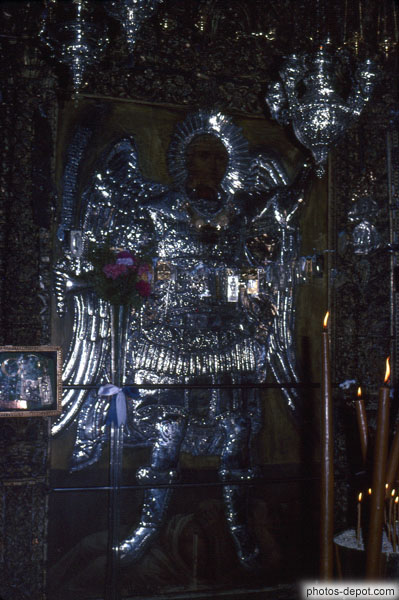 photo d'ange d'argent, église Orthodoxe