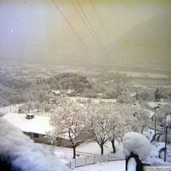 photo de cotes de sassenage sous la neige