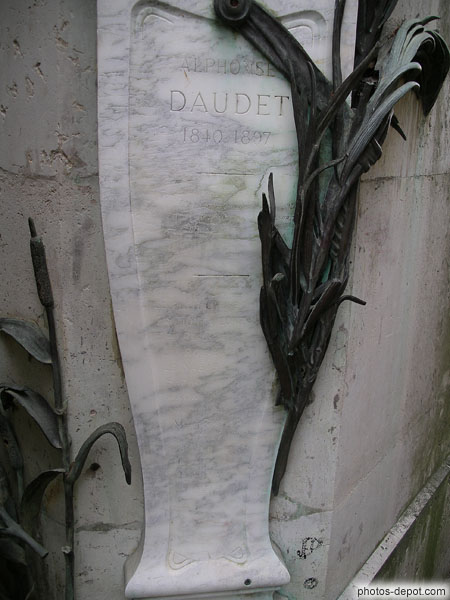 photo de tombe d'Alphonse Daudet 1897