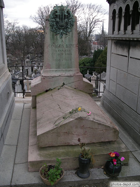 photo de tombe de Georges Bize, 1838-1875, musicien