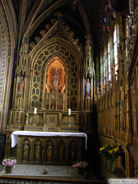 photo de Chapelle latérale Ste Geneviève de bois doré