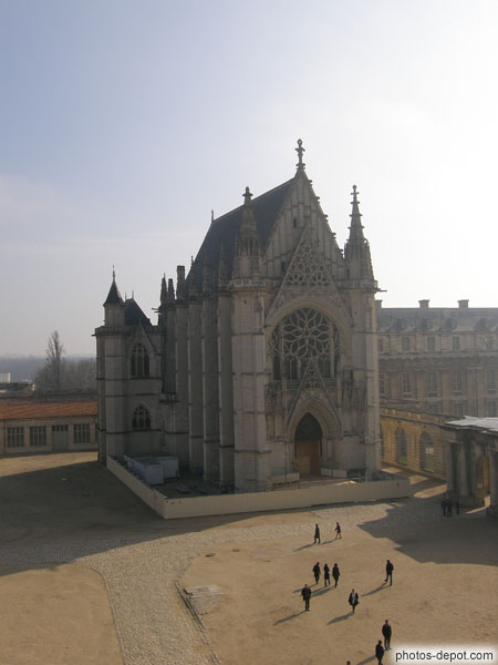 photo de Sainte Chapelle modèle de celle du palais de la cité, mais à un seul niveau