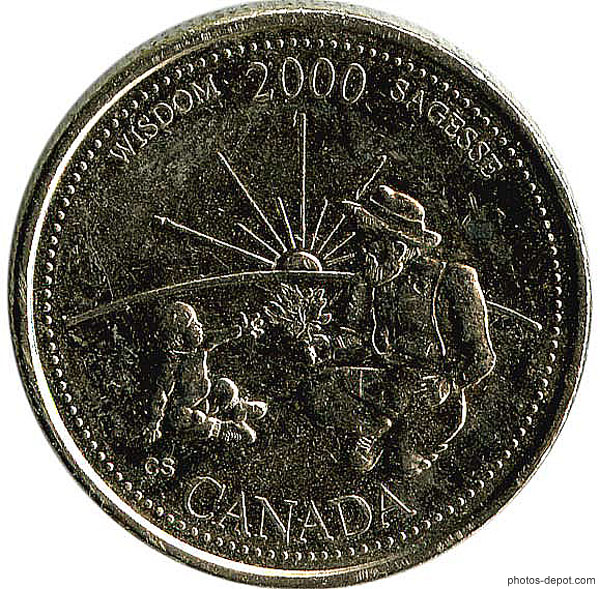 photo de piece-25-cts Canada-2000-sagesse