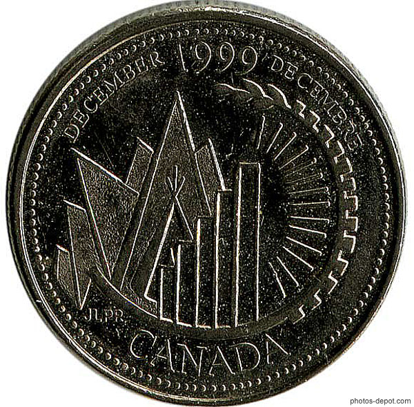 photo de piece-25-cts Canada-decembre-1999