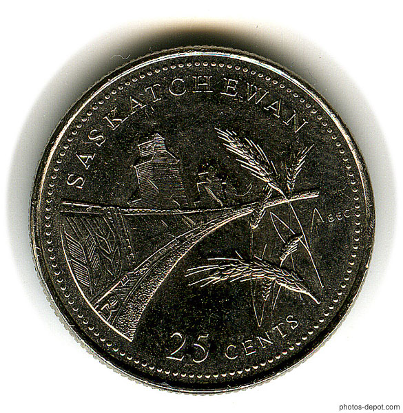 Pi�ce Saskatchewan 25 cts