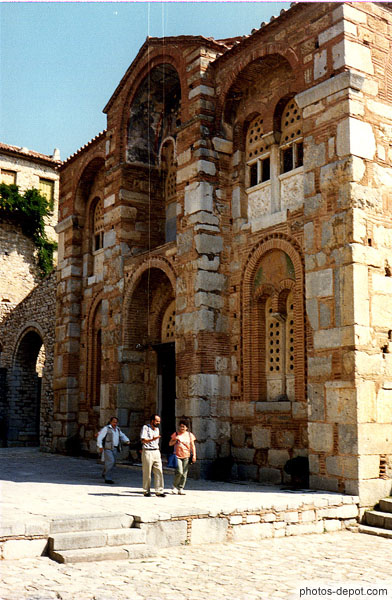photo d'Osios Lukas, monastÃ¨re Byzantin de briques et de pierres