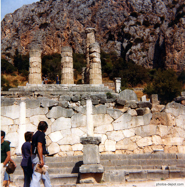 photo de colonnes du temple