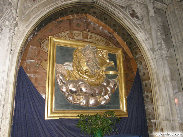 tableau Dieu sur un nuage
